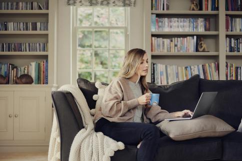 woman on laptop