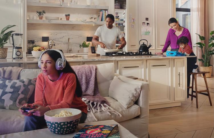 Familie med SquareTrade-enheder.